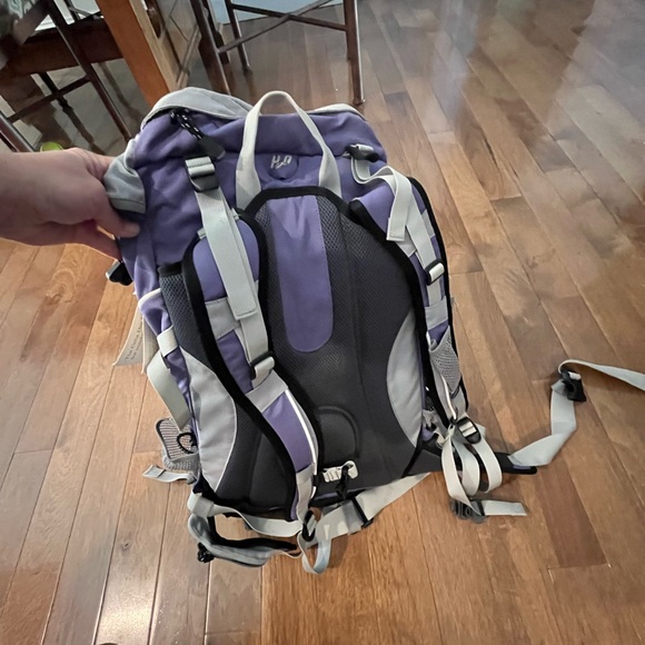 L.L. Bean Women's Backpack in Gray and Purple - Picture 2 of 4